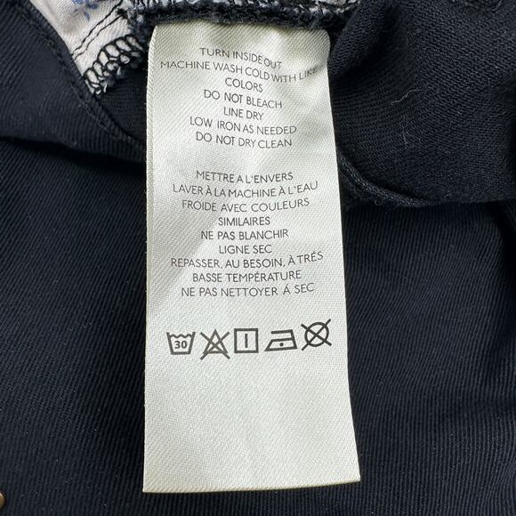 Anthropologie Pilcro The Icon Flare Jeans Studded in Black Brass Size 33 Tall - Picture 11 of 13